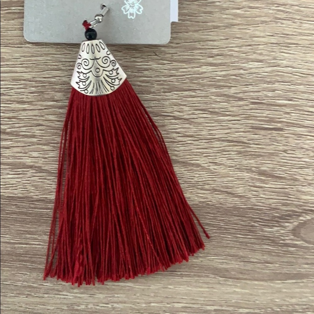 Red Tassel Earrings❤️ - Picture 2 of 2